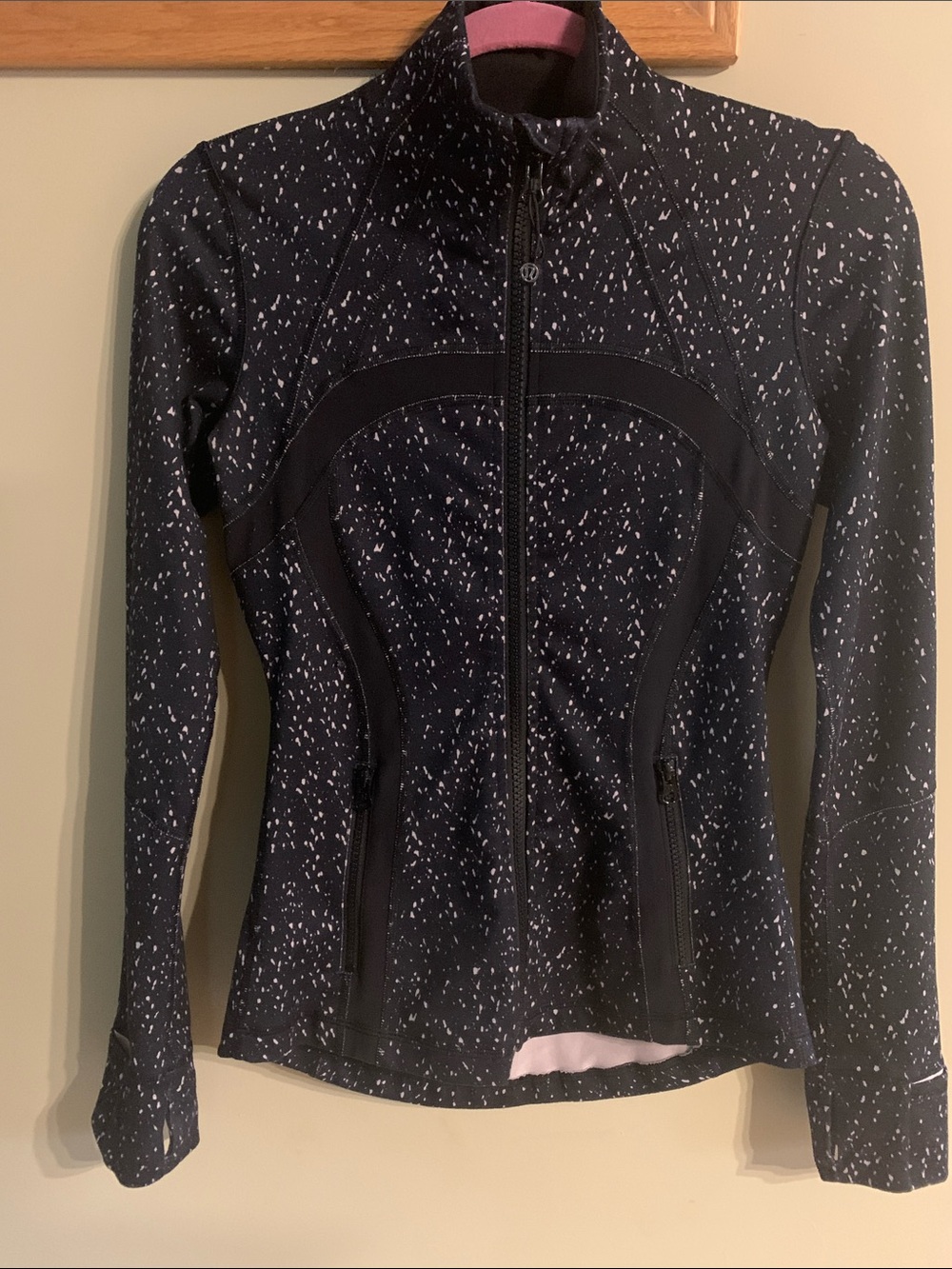 lululemon athletica Black Speckle Zip Utility Jacket